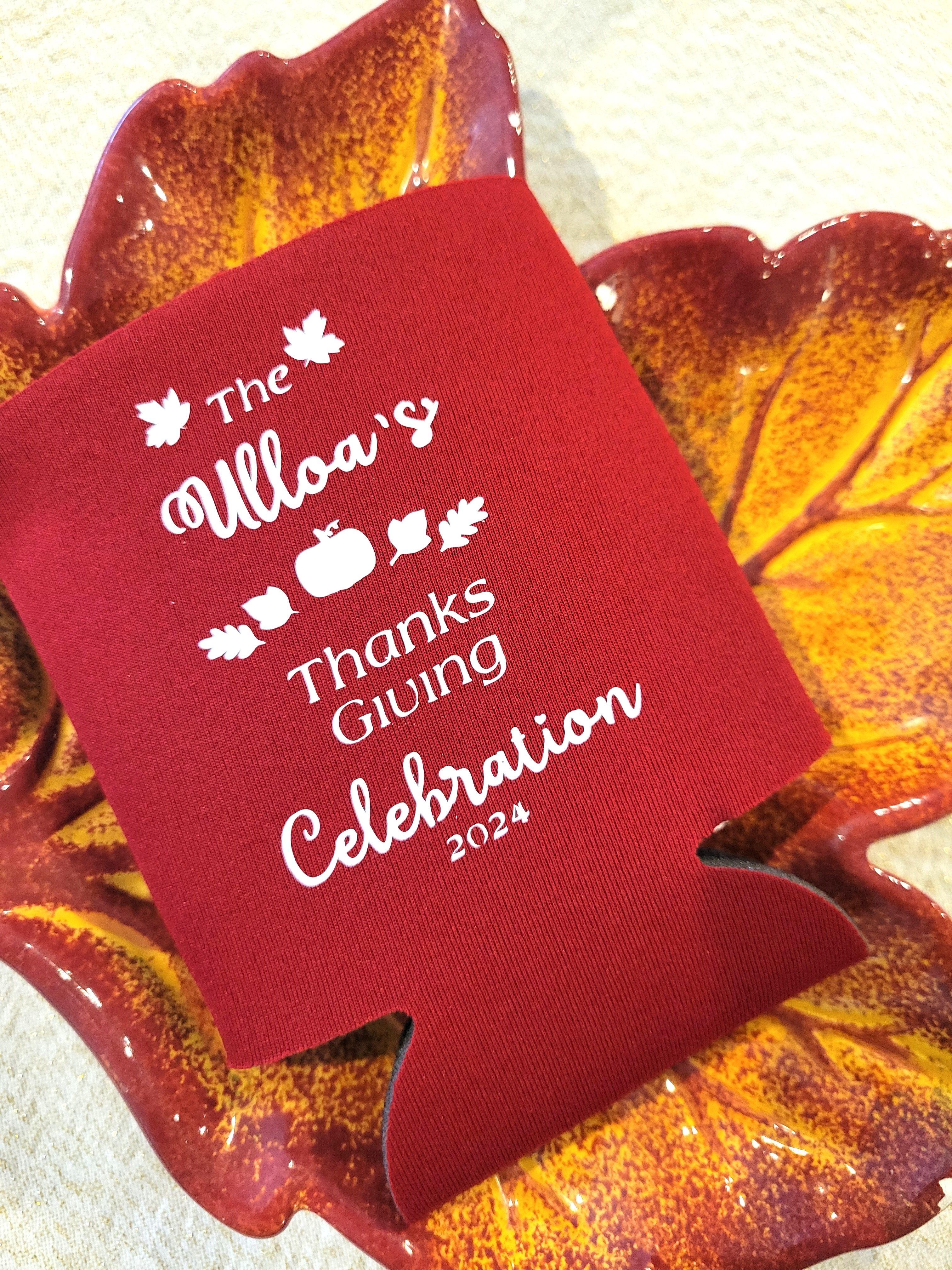 Custom Can Cooler (Thanksgiving)