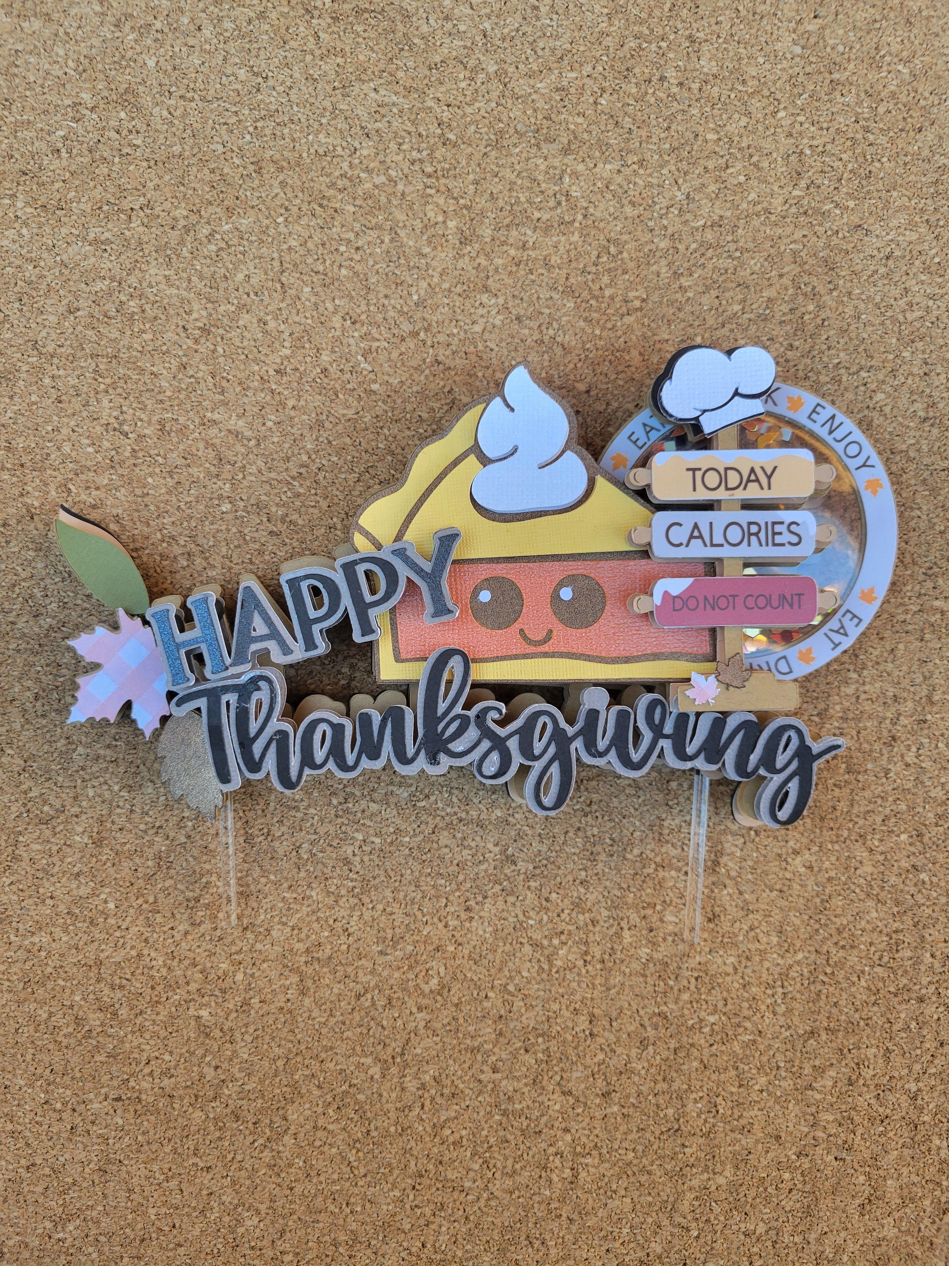 3D Thanksgiving Cake Topper