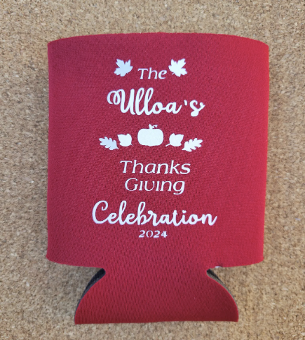 Custom Can Cooler (Thanksgiving)