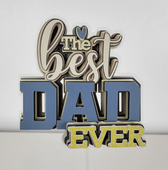 3D Father's Day Cake Topper